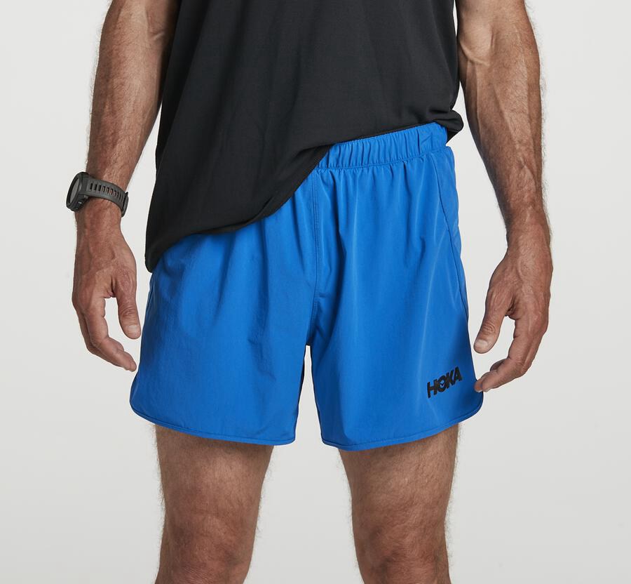 Bermudas Hoka One One Masculino Azuis - Performance - 203-DZAWCX